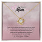 To My Mom | I Love You - Love Knot Necklace