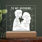 To My Husband | Square Acrylic Plaque
