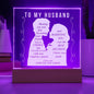 To My Husband | Square Acrylic Plaque
