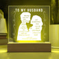 To My Husband | Square Acrylic Plaque
