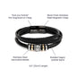 To My Husband | Never Forget That I Love You - Men's "Love You Forever" Bracelet