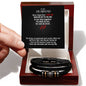 To My Husband | Never Forget That I Love You - Men's "Love You Forever" Bracelet