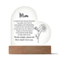 To My Mom | I Love You - Printed Heart Acrylic Plaque