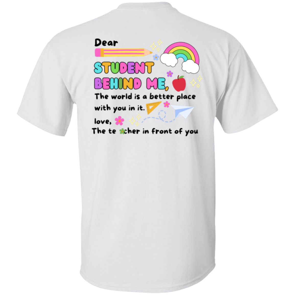 Personalized Behind Me My First Teacher T-Shirt