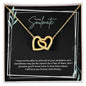 To My Soulmate | I Will Love You, Forever & Always - Interlocking Hearts necklace