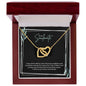 To My Soulmate | I Will Love You, Forever & Always - Interlocking Hearts necklace