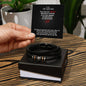 To My Husband | Never Forget That I Love You - Men's "Love You Forever" Bracelet