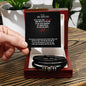 To My Husband | Never Forget That I Love You - Men's "Love You Forever" Bracelet
